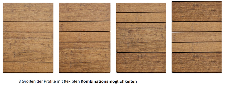 Kombinationsvarianten der verschiedenen Profile.